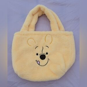 Disney Yellow Plush Winnie the Pooh Tote Bag